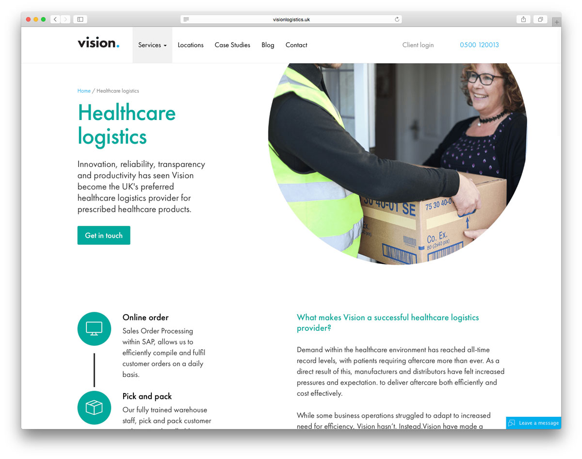 Vision Logistics — Healthcare Logistics